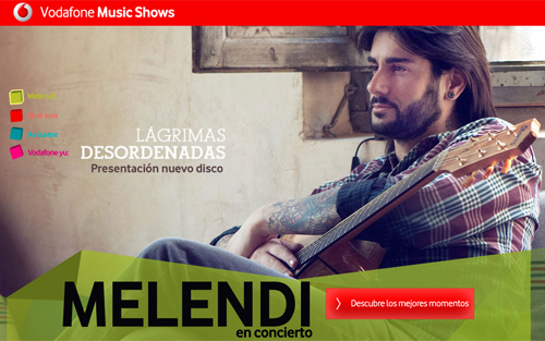 Disfruta del pasado concierto de Melendi con Vodafone